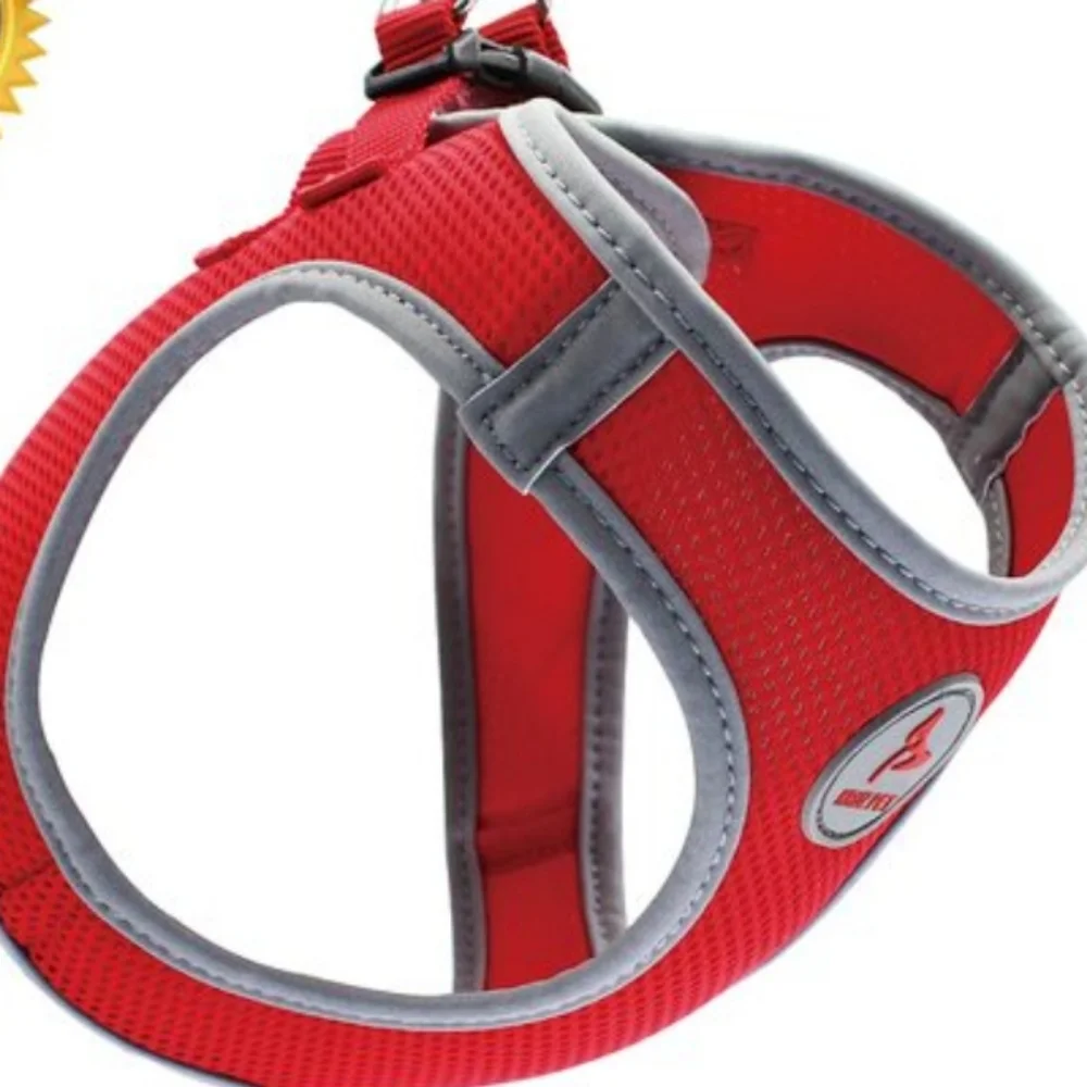 NWT Kruz Reflective Dual Layered Mesh Dog Harness Limited Edition Red Size XS
